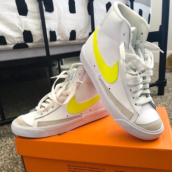Nike Shoes | Womens Blazer Mid 77 Lemon Venom | Poshmark